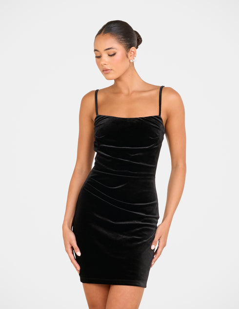 Anona Velvet Mini Dress